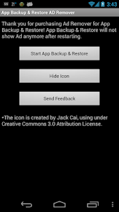 Ad Remover for App Backup