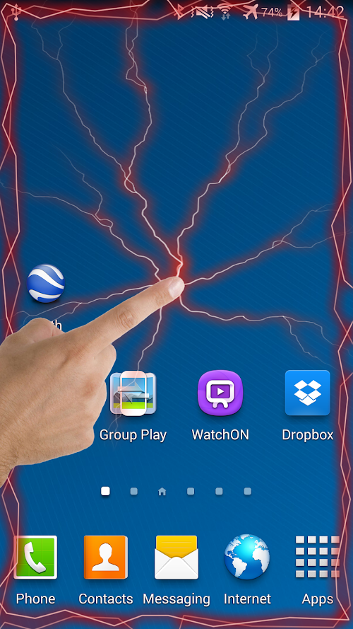 Android application Electric Live Wallpaper screenshort