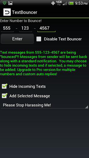 Text Bouncer