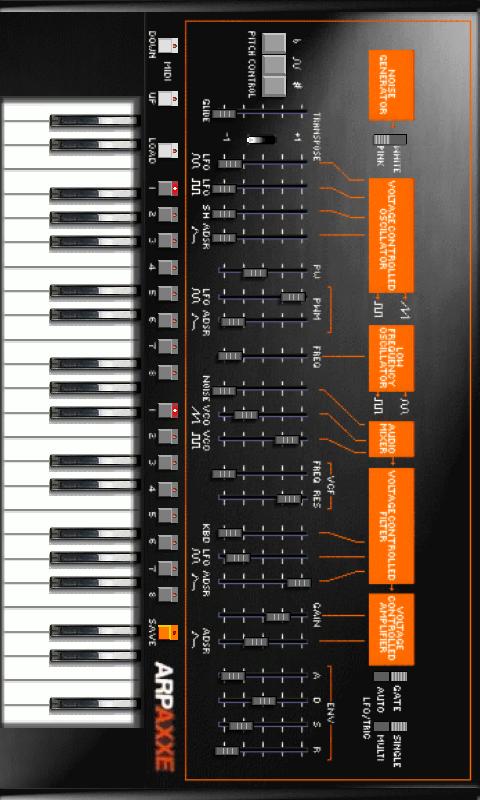 Axxe Synthesizer Screen 2