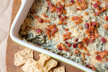 Warm Turnip Green Dip with Bacon