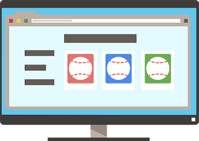desktop showing baseball page