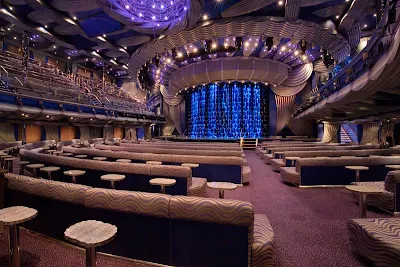 Look for a wide range of live shows in the Main Showroom aboard Carnival Splendor. 