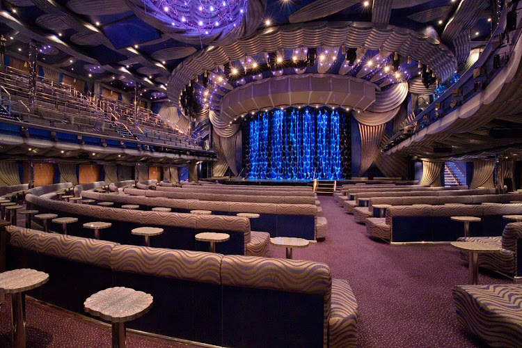 Look for a wide range of live shows in the Main Showroom aboard Carnival Splendor. 