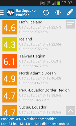 【免費新聞App】Earthquake Notifier-APP點子