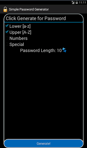 Simple Password Generator