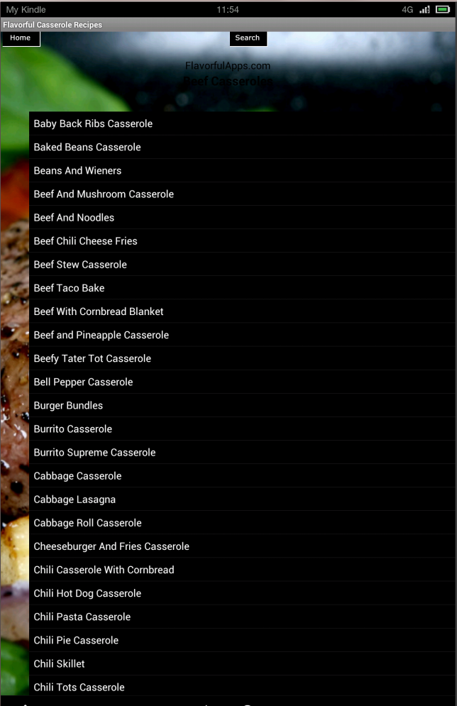 350 Casserole Recipes Screen 2