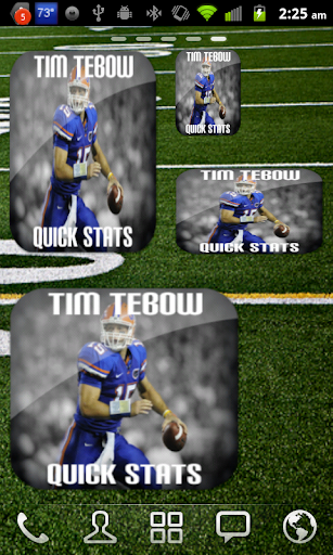 Tebow Football Widget