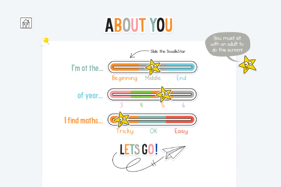 Android application DoodleMath: K-6 Elementary Math screenshort