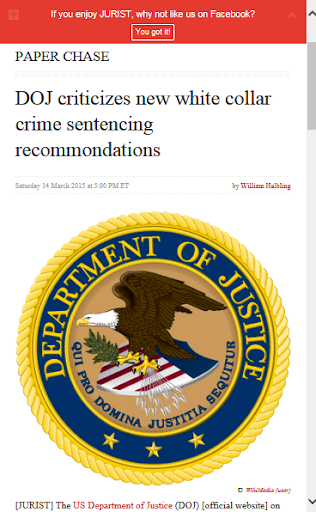 White Collar Crime News