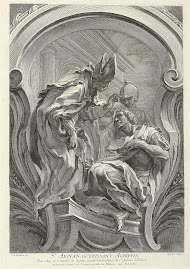 H. Aignan, bisschop van Orleans, geneest Agrippa