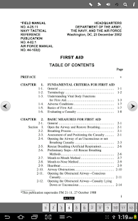 Military First Aid Handbook Screen 2