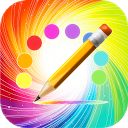 Rainbow Draw and Doodle mobile app icon