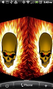 Lastest Flaming Skull Live Wallpaper APK for PC