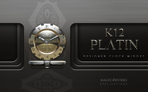 【免費生活App】Platinium Clock Widget-APP點子