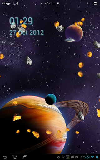 Cute Asteroids Space Wallpaper