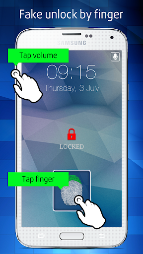 Fake Fingerprint Lock Screen