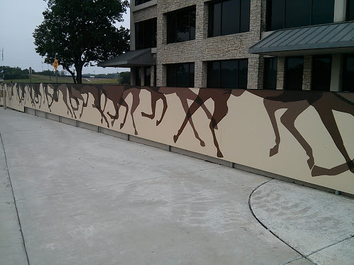 Running Mustangs Mural at Riverside Commons