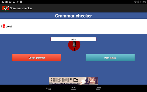 【免費通訊App】FB status grammar checker-APP點子