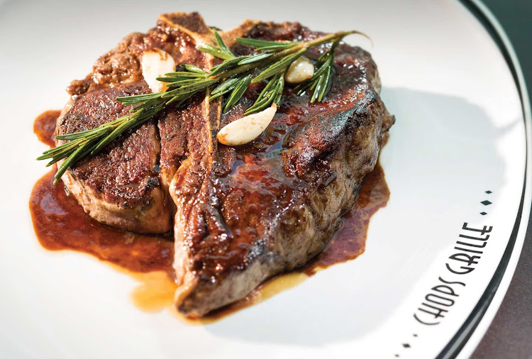 Chops Grille, on deck 11 of Navigator of the Seas, serves some of the best steaks on the high seas.