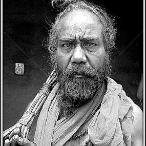 The Saint by Subhadeep Das - Black & White Portraits & People