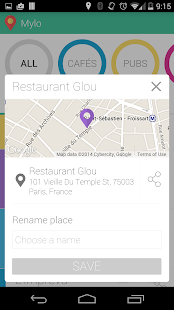 Mylo - My Locations and Places Screenshots 6