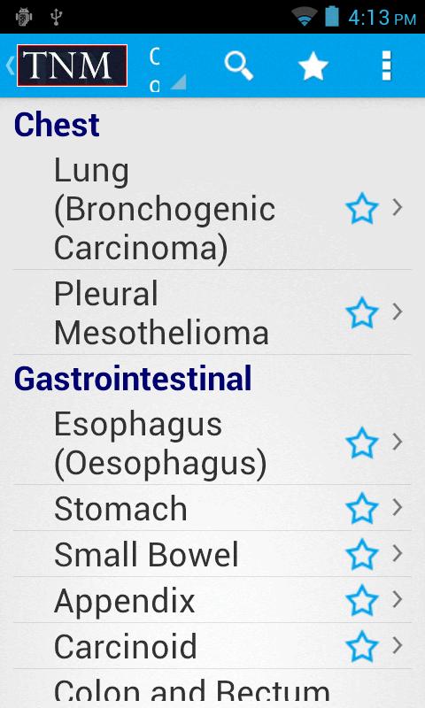 TNM Cancer Staging Screen 2