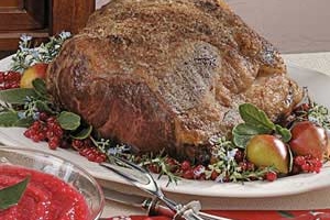Garlic-Mustard Rib Roast