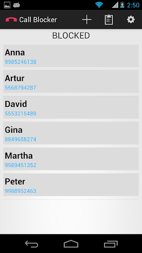 Blacklist Call Blocker