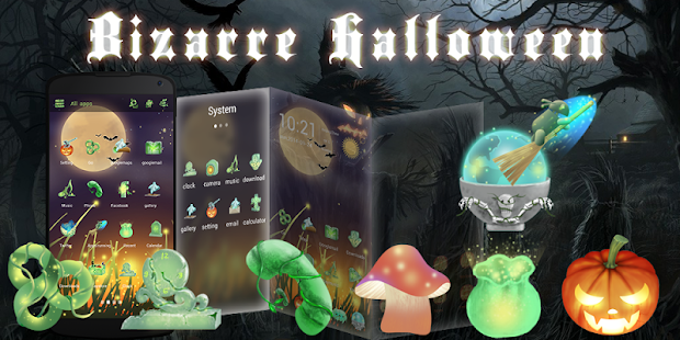 How to install Bizarre Halloween GO Theme patch v1.0 apk for android