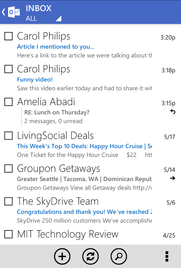 Outlook.com - screenshot