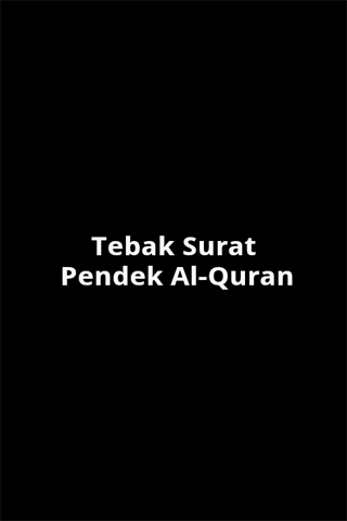 Tebak Surat Pendek Al-Quran