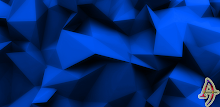 Polygons Blue Xperien Theme APK