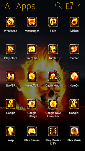 免費下載個人化APP|3D Burning skull Atom Theme app開箱文|APP開箱王