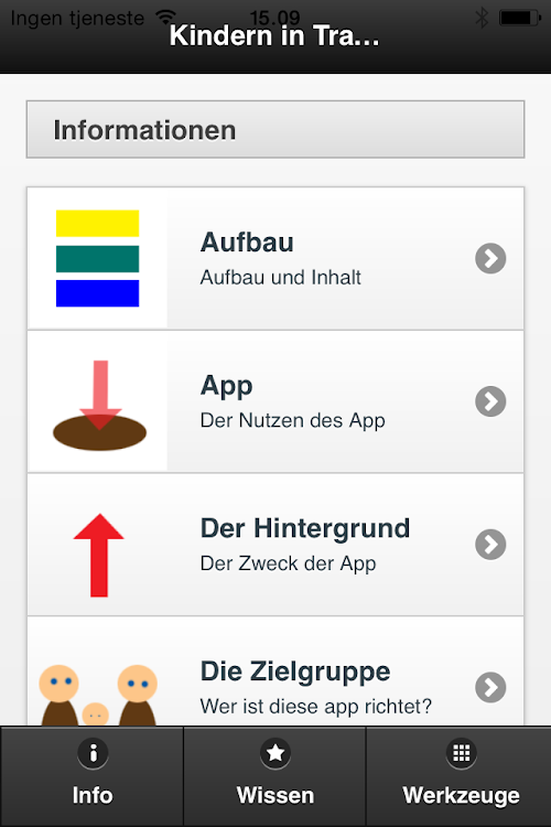 Android application Kindern in Trauer screenshort