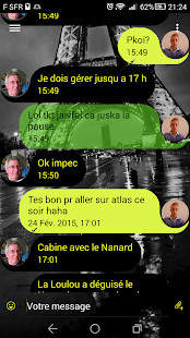 Lastest EvolveSMS  theme eiffel Tower APK for Android
