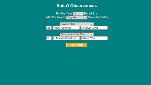 Baha'i Observances