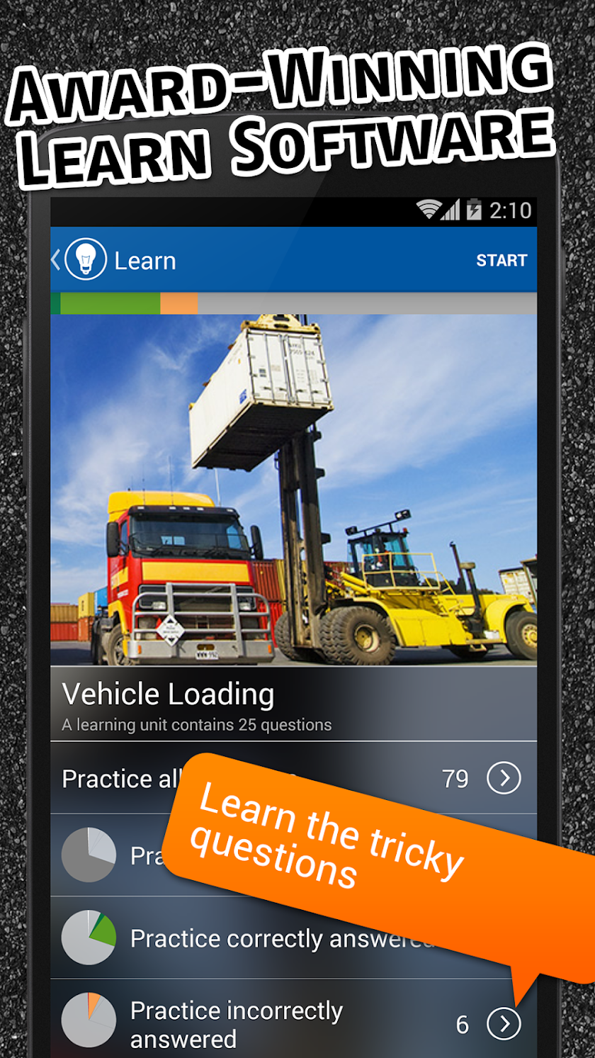 LGV Theory Test UK 2016 Screen 2