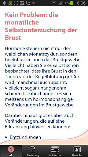 Selbstuntersuchung der Brust