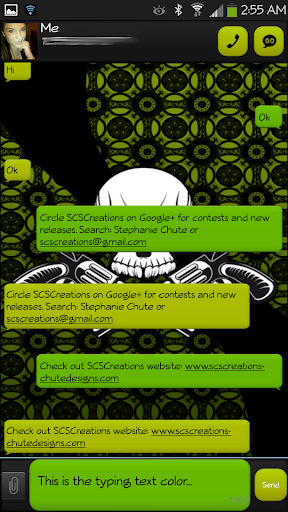 GO SMS - Skull Pistol 2