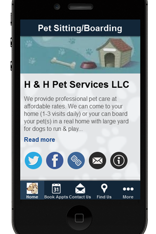 H H Pet Services Mobile App