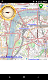 map with compass poster 2