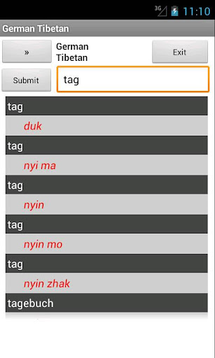 Tibetan German Dictionary