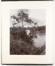 Gezicht langs de oever van de rivier de Wampoe, Sumatra (Wampoe Fluss)
