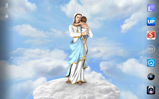 【免費個人化App】3D Mother Mary Live Wallpaper-APP點子