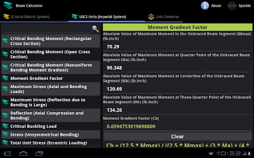 Beam Calculator Tablet Screenshots 1