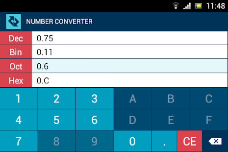 Dec Bin Oct Hex converter Screenshots 1