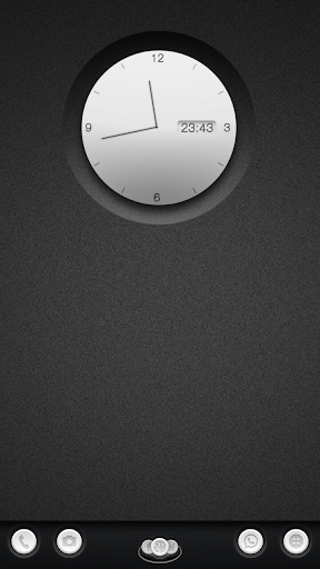 Big knob clock zooper widget