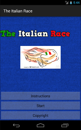The Italian Race: a toy app.