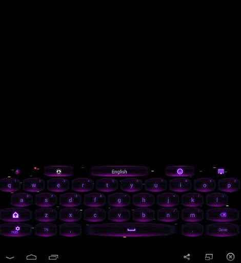 【免費個人化App】GO Keyboard PurpleStars2 Theme-APP點子